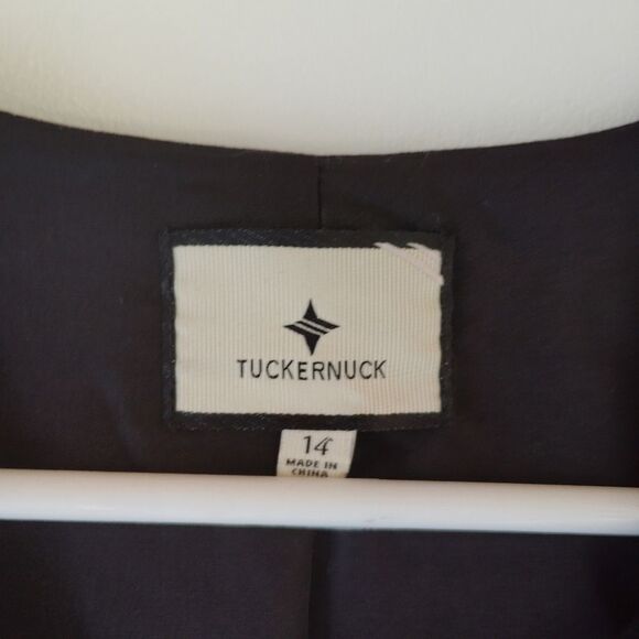 Tuckernuck Black Sleeveless Velvet Dress Career Party Cocktail Size 14 holiday - Picture 2 of 7